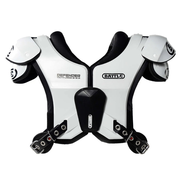 Battle Junior Defender Lightweight Shoulder Pads white