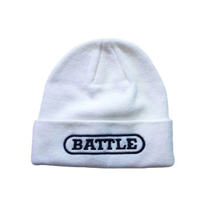 Battle Knit Beanie white
