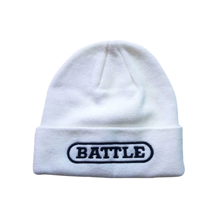 Battle Knit Beanie white