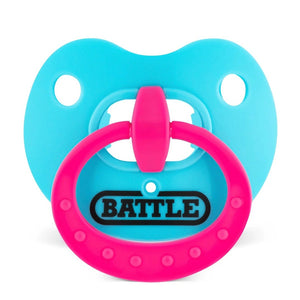 Battle Oxygen Binky Football Mouthguard blue/pink