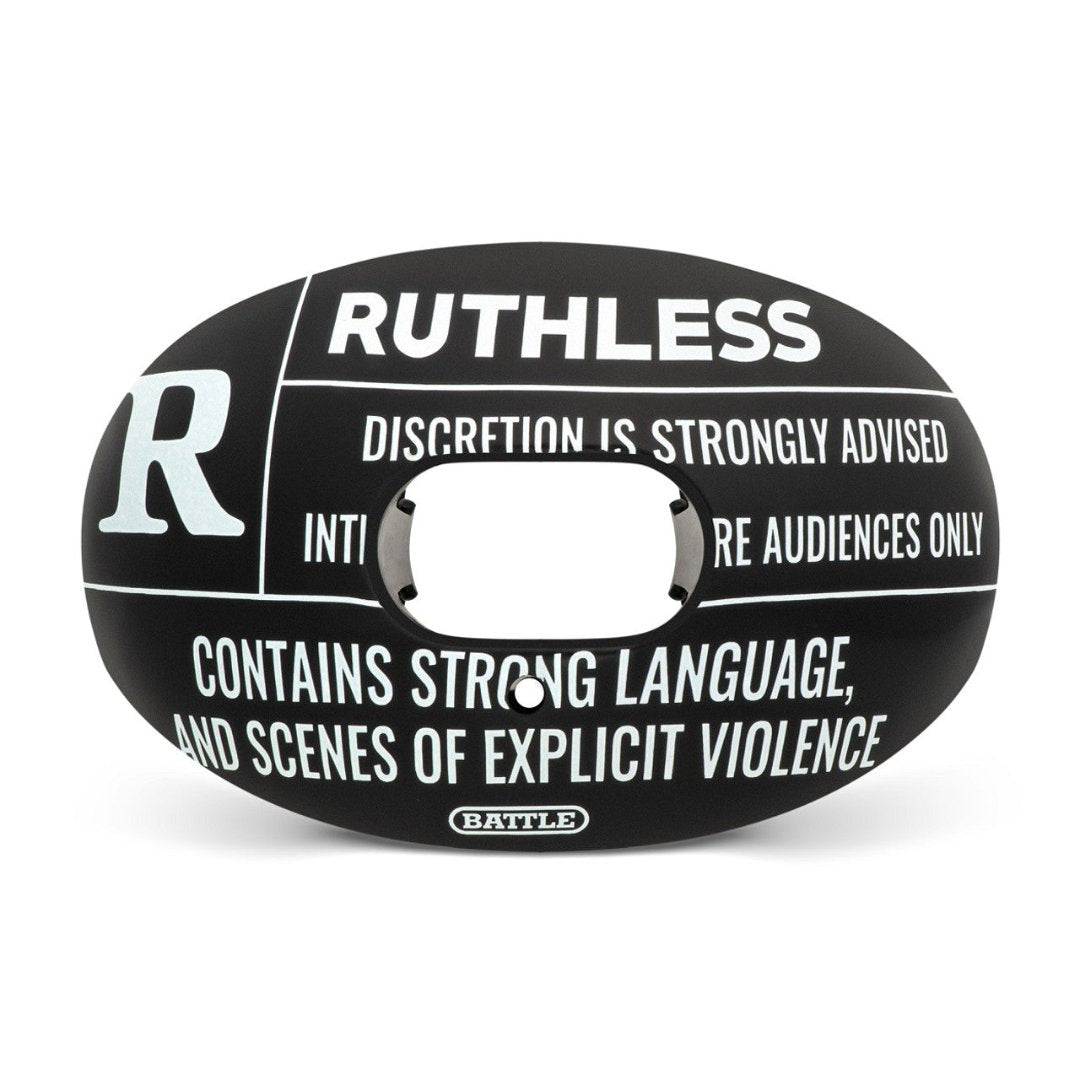 Battle Oxygen Novelty Football Mouthguard Ruthless black
