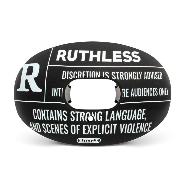 Battle Oxygen Novelty Football Mouthguard Ruthless black