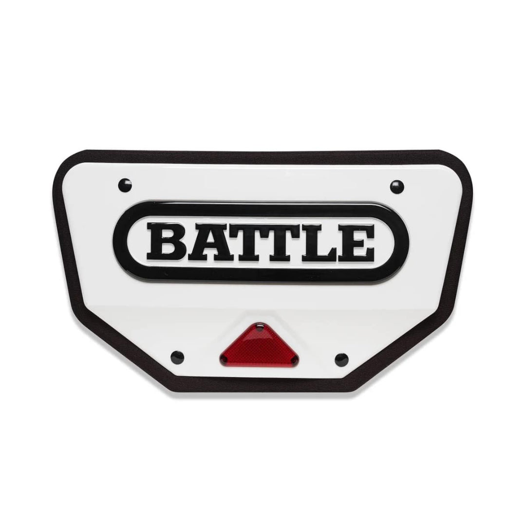 Battle Senior Defender Pro Football Back Plate white