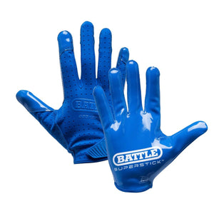 Battle Senior Doom Speed Receiver Football Gloves royal blue