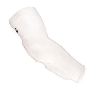 Battle Senior Elbow and Forearm Padded Football Arm Sleeve white