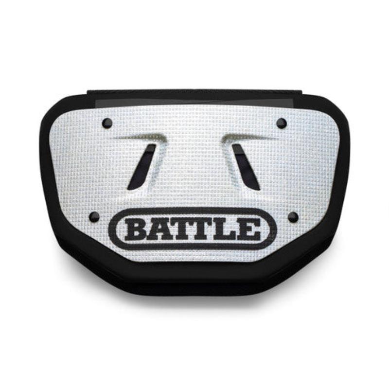 Battle Senior Football Back Plate 3D Diamonds White