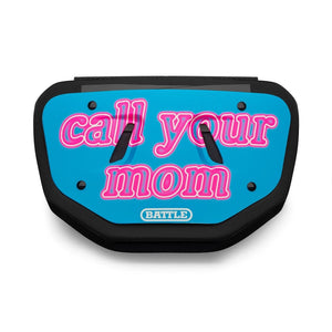 Battle Senior Football Back Plate call your mom