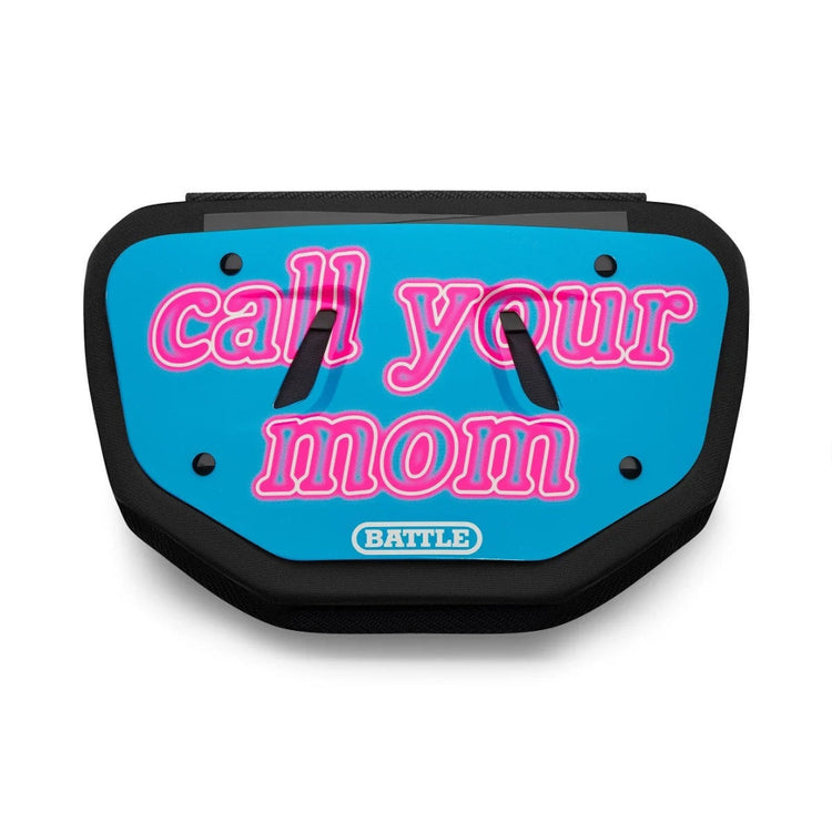 Battle Senior Football Back Plate call your mom