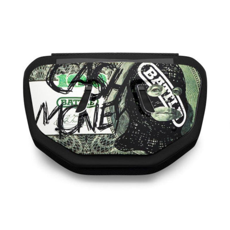 Battle Senior Football Back Plate Cash Money