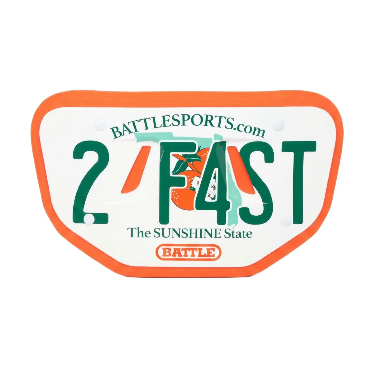 Battle Senior Football Back Plate 2 fat Florida