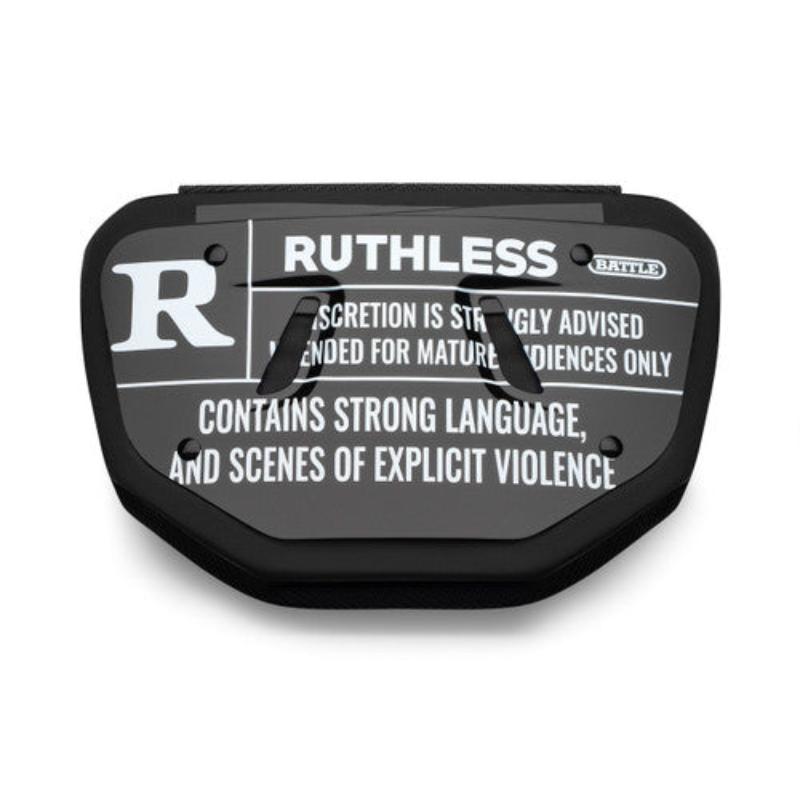 Battle Senior Football Back Plate Ruthless
