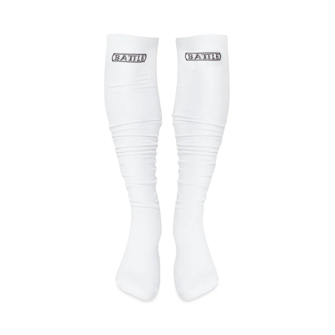 Battle Senior Long Football Socks white