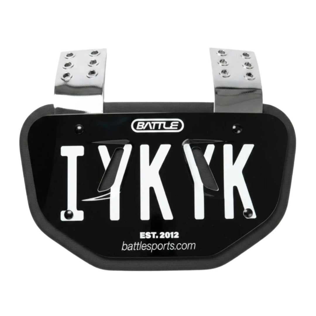 Battle Senior Special Edition Football Back Plate black/white