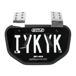 Battle Senior Special Edition Football Back Plate black/white