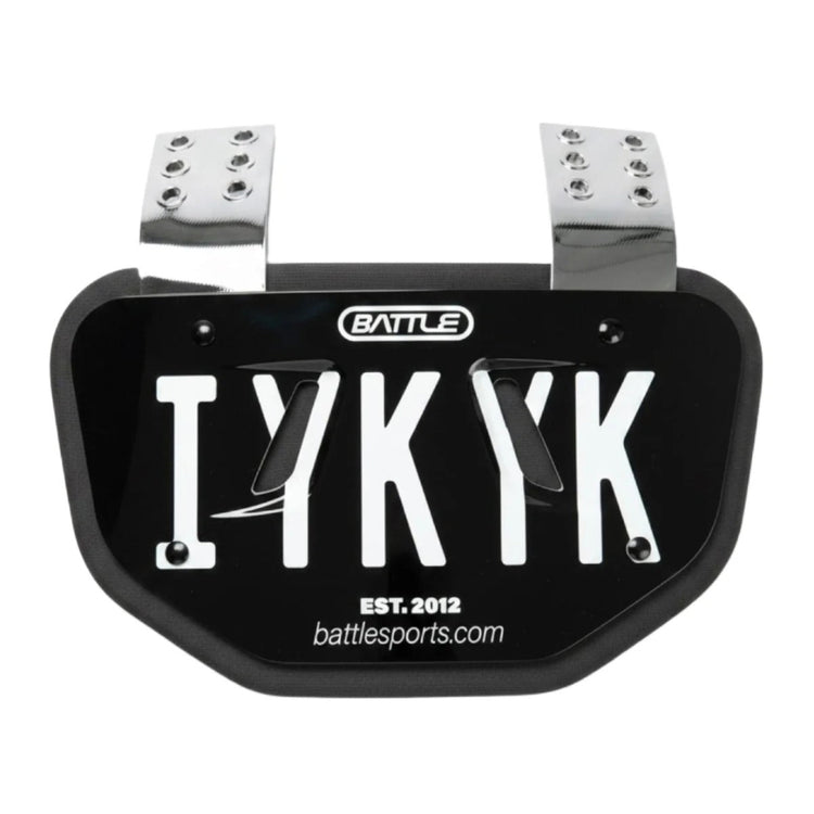 Battle Senior Special Edition Football Back Plate black/white