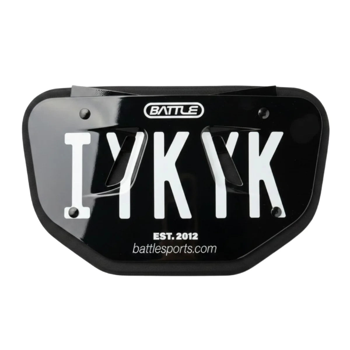 Battle Senior Special Edition Football Back Plate black/white