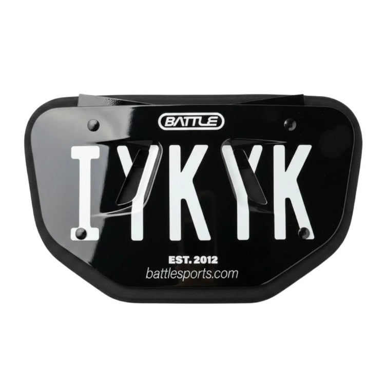 Battle Senior Special Edition Football Back Plate black/white