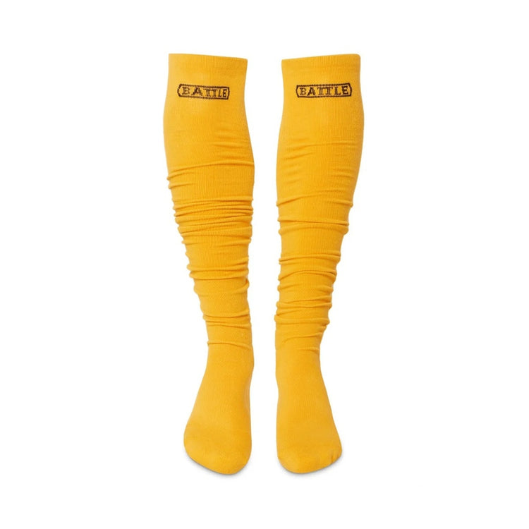 Battle Youth Long Football Socks black yellow