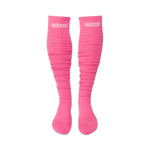 Battle Youth Long Football Socks pink