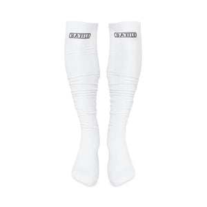 Battle Youth Long Football Socks white
