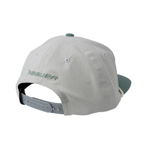 BAUER Fashion 2 Color Patch Snapback Hat light grey/green