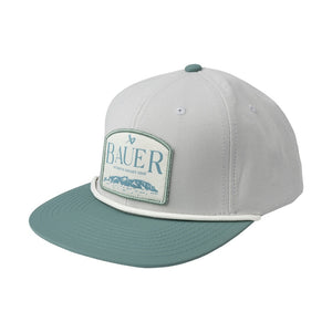 BAUER Fashion 2 Color Patch Snapback Hat light grey/green