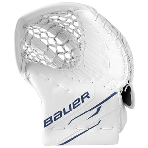 Bauer Intermediate GSX Hockey Goalie Trapper white/blue