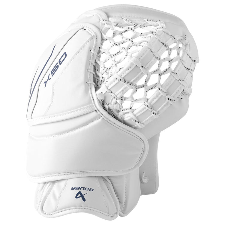 Bauer Intermediate GSX Hockey Goalie Trapper white/blue