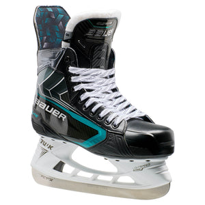 Bauer Intermediate Supreme Elite Hockey Player Skates black/teal