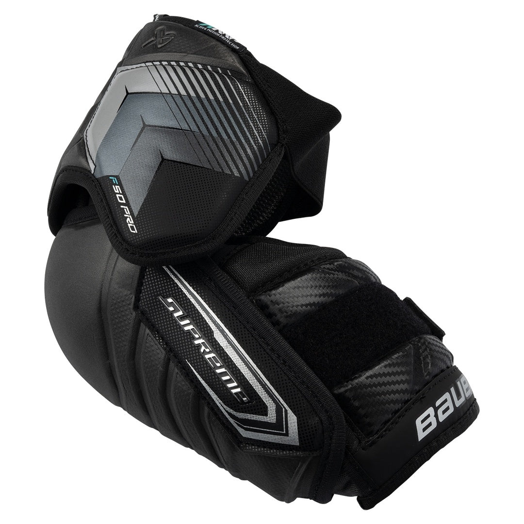 Bauer Intermediate Supreme F50 Pro Hockey Player Elbow Pad black