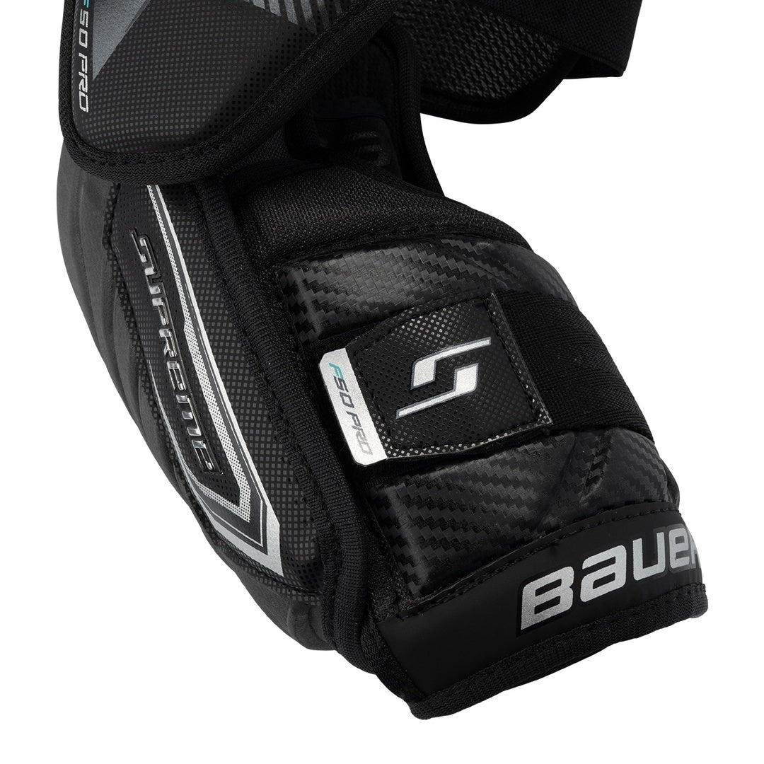 Bauer Intermediate Supreme F50 Pro Hockey Player Elbow Pad black