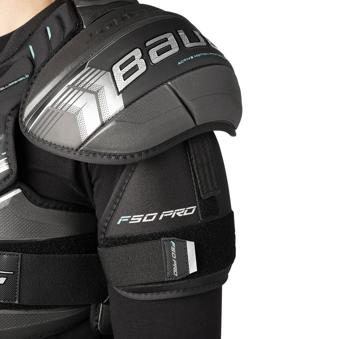 Bauer Intermediate Supreme F50 Pro Hockey Player Shoulder Pad black