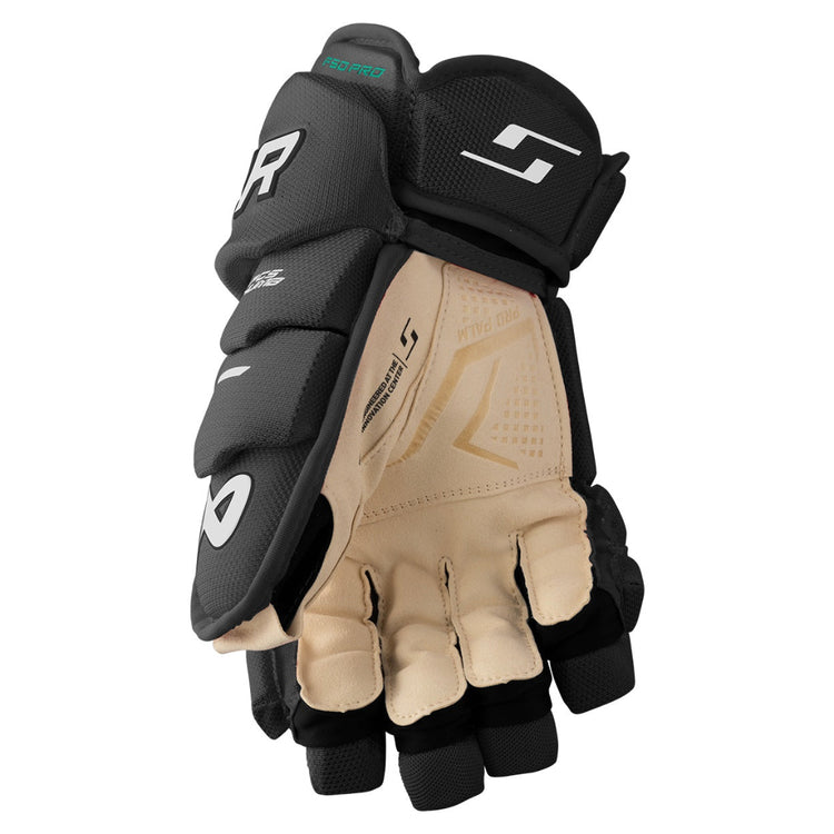 Bauer Intermediate Supreme F50 Pro Hockey Gloves black white