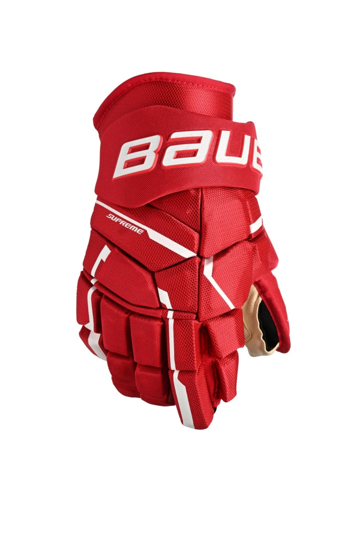 Bauer Intermediate Supreme M5PRO Hockey Player Gloves red