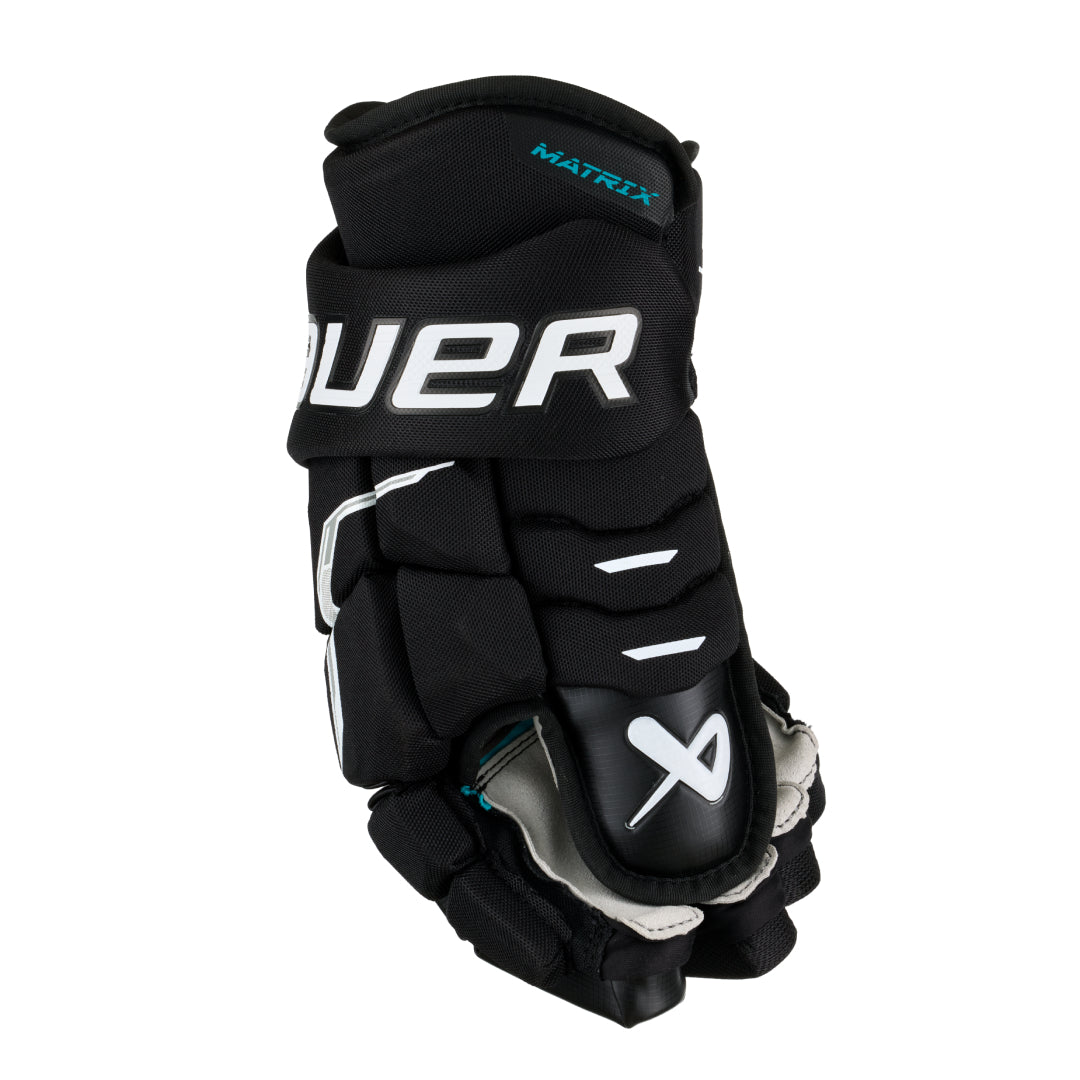 Bauer Intermediate Supreme Matrix Hockey Player Gloves Black/White