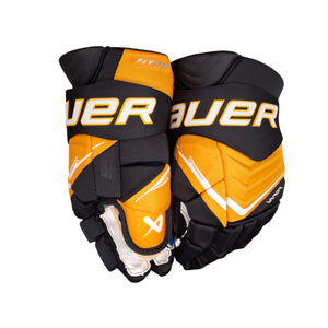 Bauer Intermediate Vapor FLYLITE Hockey Player Gloves navy gold