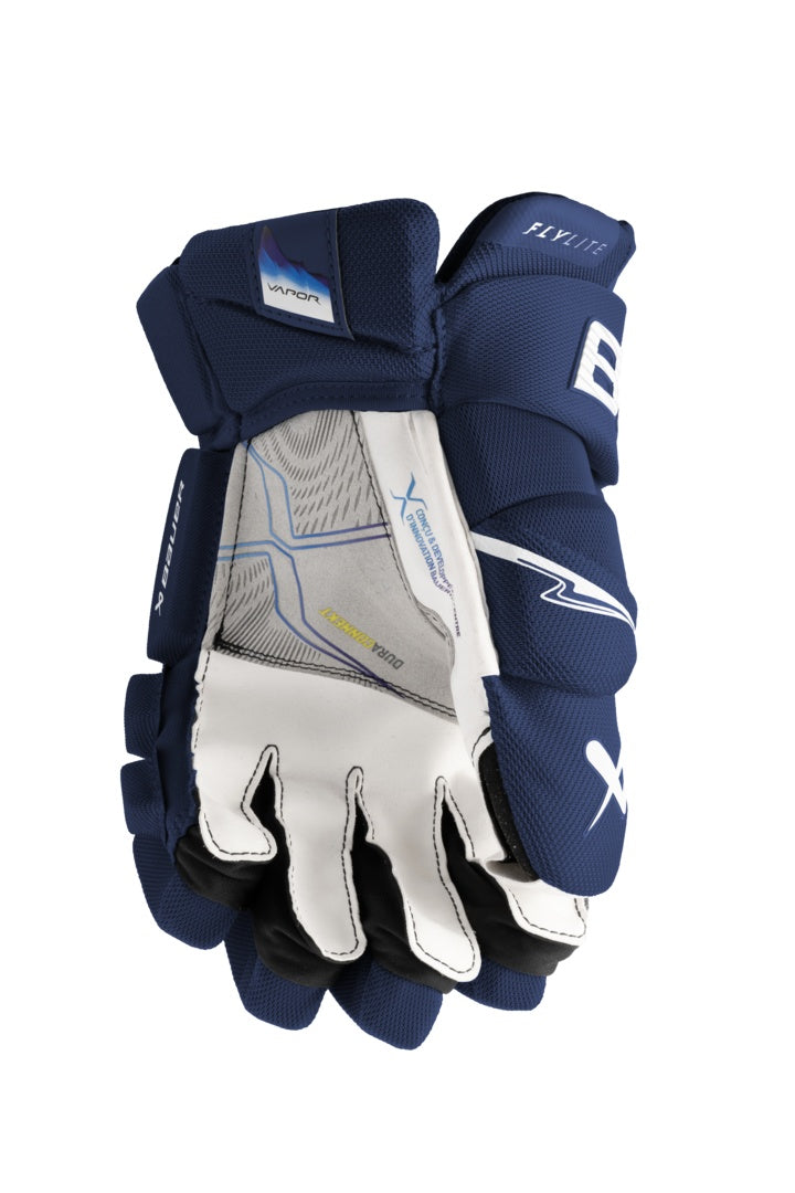 Bauer Intermediate Vapor FLYLITE Hockey Player Gloves navy blue