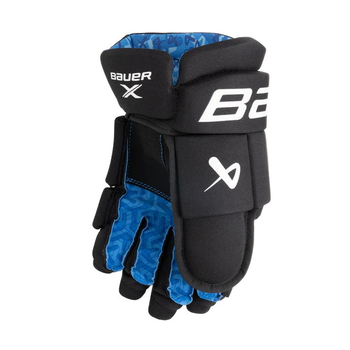 Bauer Intermediate X Hockey Gloves black blue