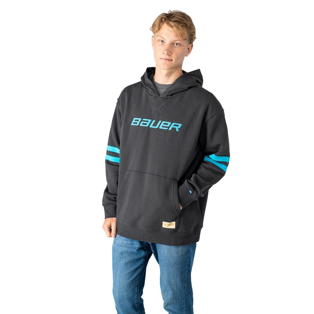 BAUER Junior Fuse Novelty Hoodie black/blue