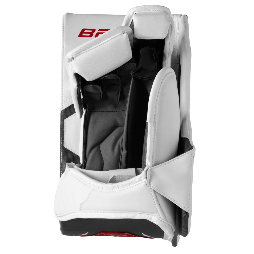 Bauer Junior GSX Hockey Goalie Blocker White/Red 2