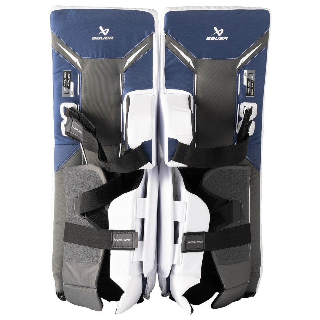 Bauer Junior GSX Hockey Goalie Pad white/blue