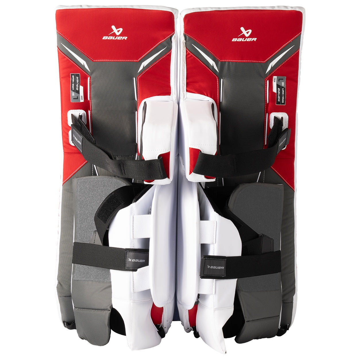Bauer Junior GSX Hockey Goalie Pad white/red