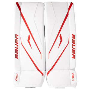 Bauer Junior GSX Hockey Goalie Pad white/red