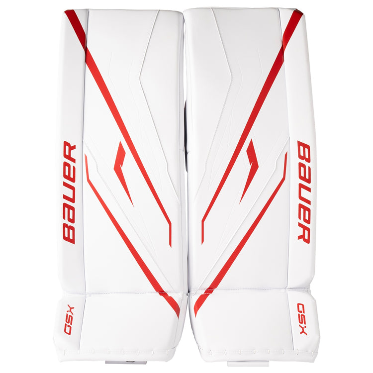 Bauer Junior GSX Hockey Goalie Pad white/red