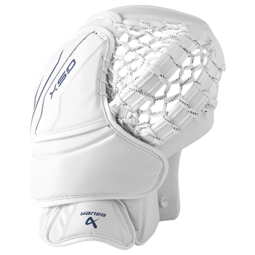 Bauer Junior GSX Hockey Goalie Trapper white blue