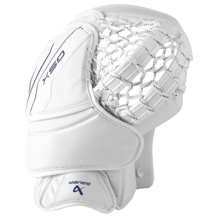 Bauer Junior GSX Hockey Goalie Trapper white blue