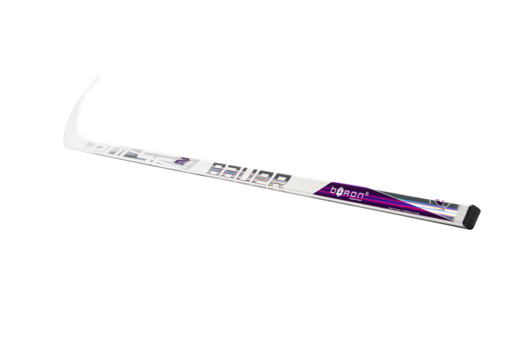 Bauer Junior Pulse 2 White Hockey Stick white purple silver