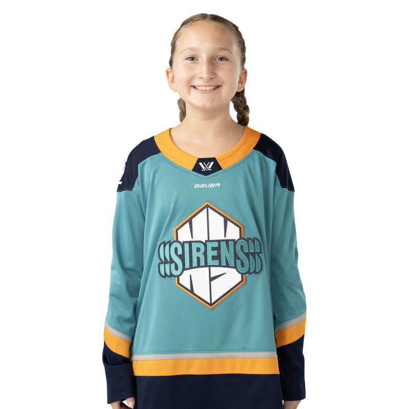 BAUER Junior PWHL New York Sirens Jersey Teal 