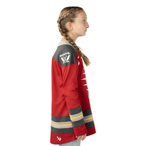 BAUER Junior PWHL Ottawa Charge Home Jersey red