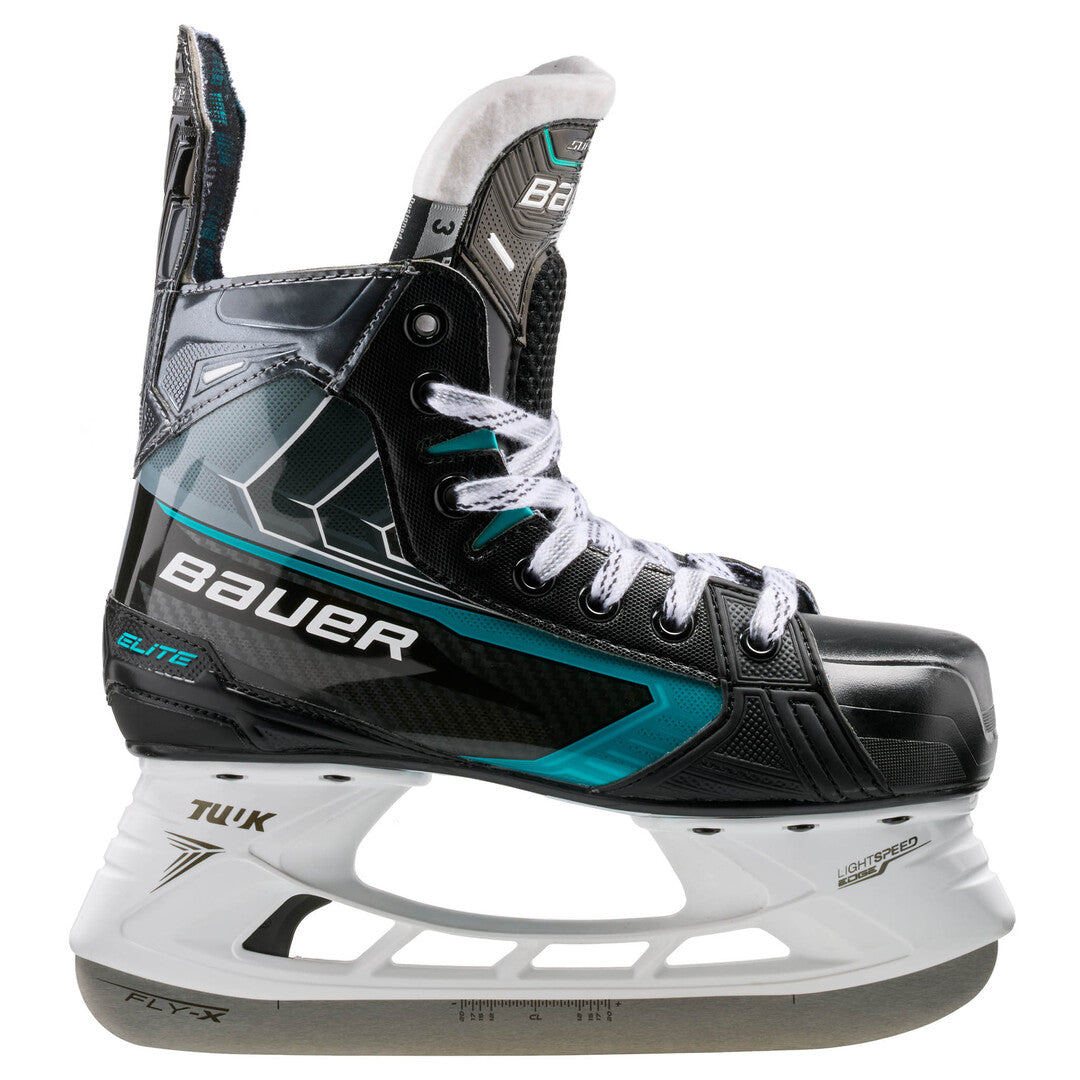 Bauer Junior Supreme Elite Hockey Player Skates black/teal